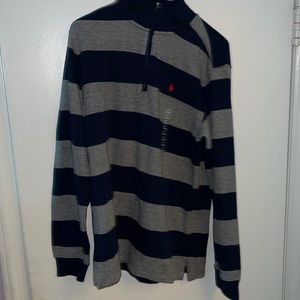 Polo zip up sweater
